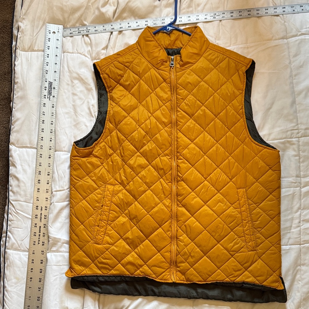 Weatherproof Men's Quilted Mustard Vest